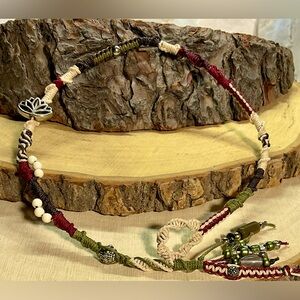 Bohemian hair wraps,earth toned hippie locks,long hair clip in woven dreads,gift